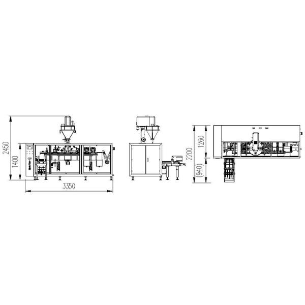 Automatic Premade Bag Pouch Powder Packaging Machine 30-50 BPM 50g-500g