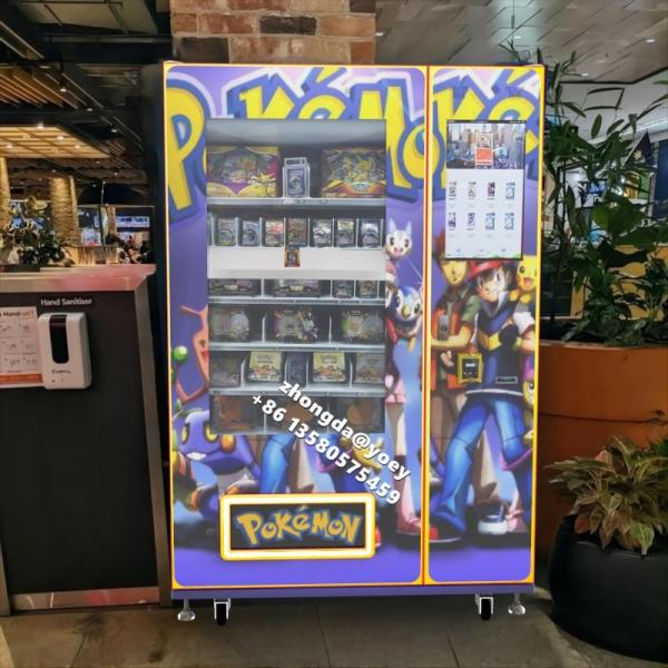 21.5'' Touch Screen Vending Machine for Trading Cards with Elevator Support with Canadian Bill and Coin and Credit Card