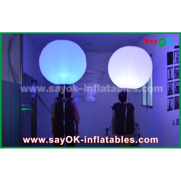 190 D Nylon Cloth Windproof LED Inflatable Ball , Promotion Inflatable LED Balloon