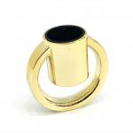 Creative Zinc Alloy Gold Ring Shape Metal Zamac Perfume Bottle Cap