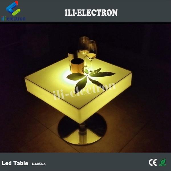commercial used PE plastic LED glowing table