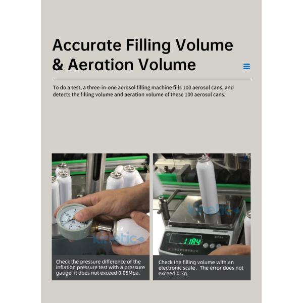 Semi Automatic Perfume Deodorant Aerosol Production Line 260 KG Capacity Perfect for Garment Shops