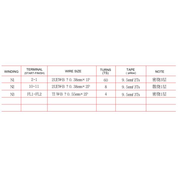 High Frequency RM8 Transformer AC1500V 1mA DC500V