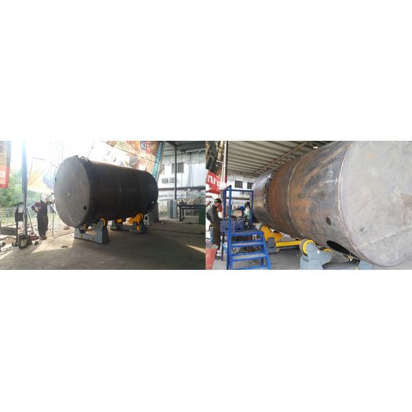 40 Ton PU Self - Aligning Tank Turning Rolls Wind Tower Welding Rollers