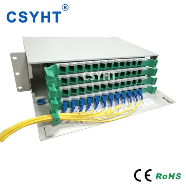48 Fiber 6core Fiber Optic Patch Panel For FTTH GPON CATV