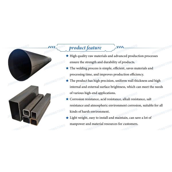 Gas Pipe ERW Technique Welded Square Pipe A214 A178 A423 for Construction using Carbon Steel and Rectangular Pipe