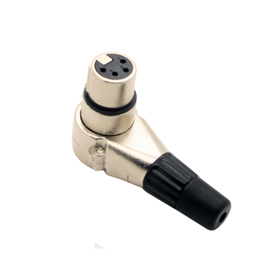 Right Angle Metal Xlr Connector Cable , Security Camera Extension Cable