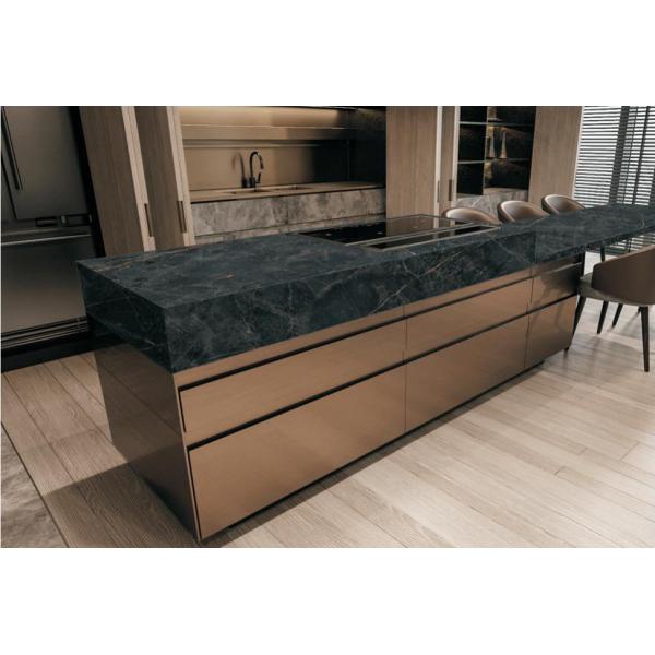 Black Sintered Stone Slab 800x2600x12mm Matte Surface