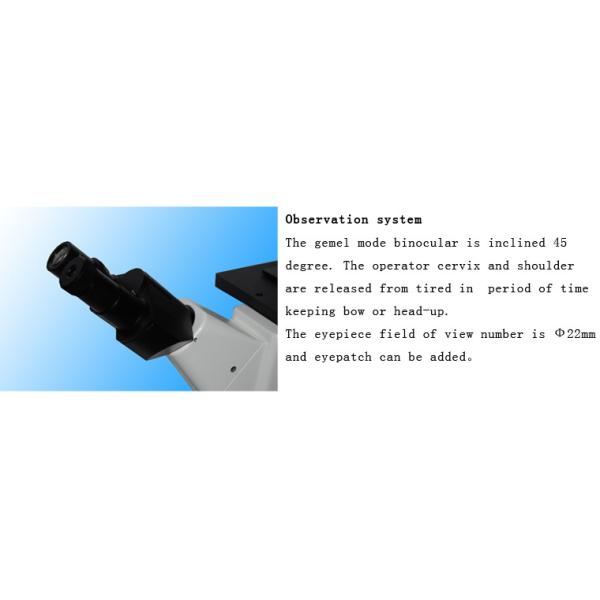Inverted Digital Metallurgical Microscope UIS Optical System With Bright / Dark Field