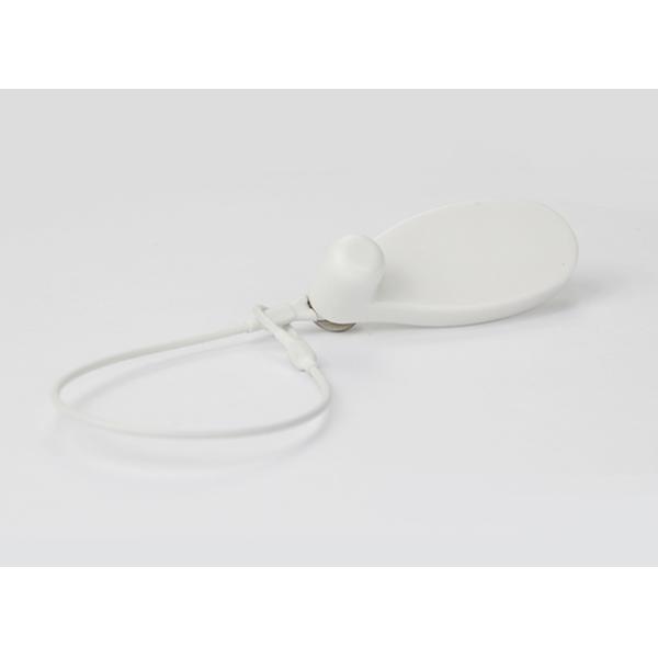 1.8mm Dia EAS Lanyard One-loop , Black / White Plastic Edge EAS System HAX201