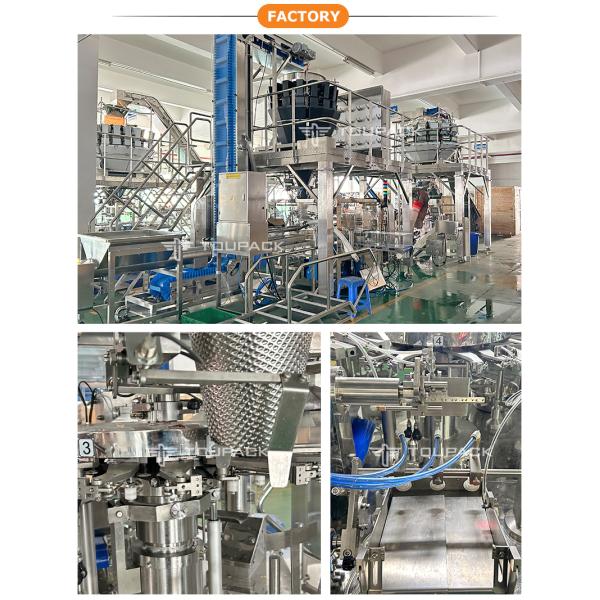 Combination weigher MAP Packaging Machine with Multihead Weigher for Fresh Meat & Ready Meals