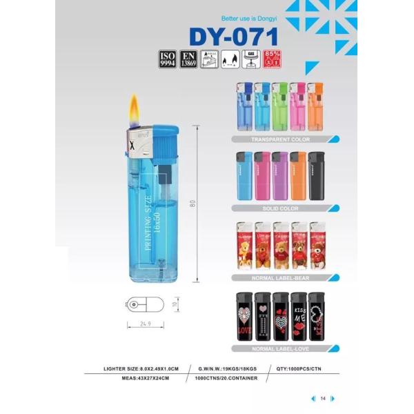 Custom Plastic Electric Lighter with Child Resistance and Solid Color