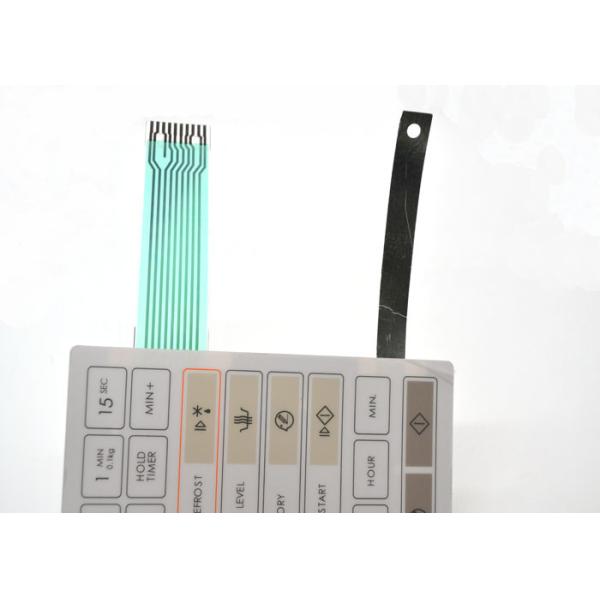Microwave Oven Flat Touch Sealed Membrane Switches With Shielding Layer Inside