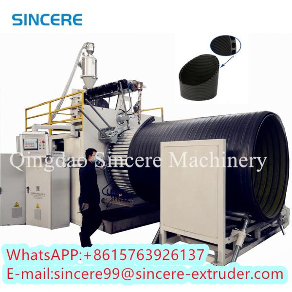 HDPE Plastic Spiral Hollow Wall Winding Pipe Machine