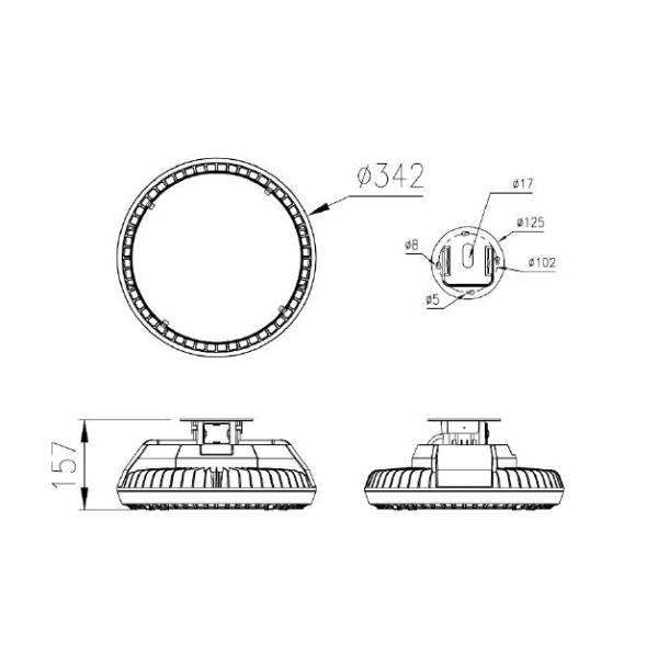 Workshop Warehouse Led Canopy Lights Waterproof High Brightness