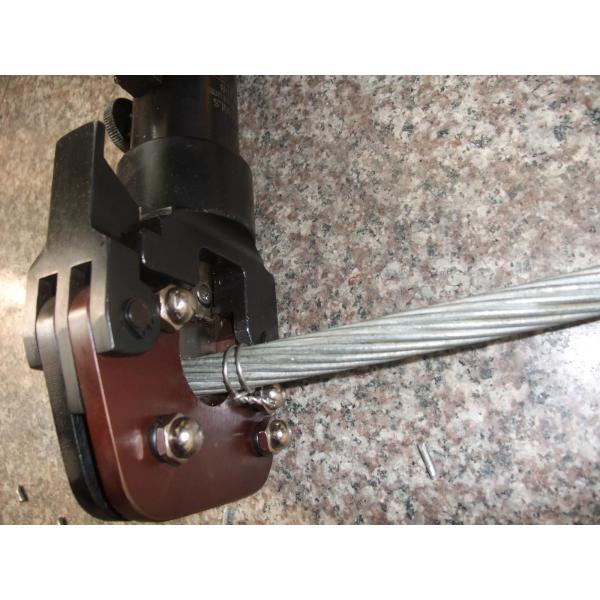 Hydraulic steel cable wire cutter