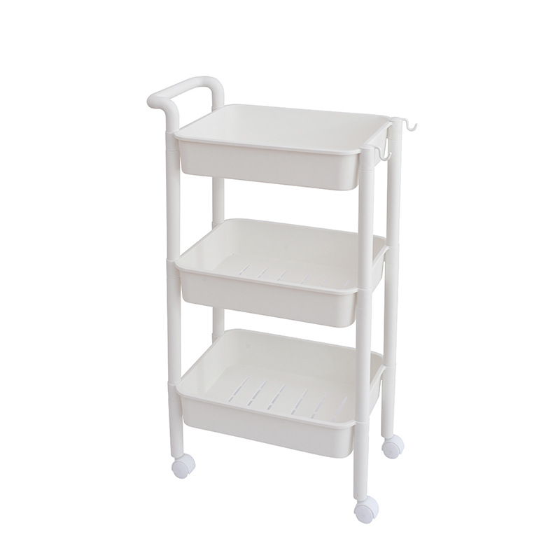Kitchen Storage Rack Vegetable and Fruit Organizer Hand Trailer Storage Rack Bathroom Clutter Shelf