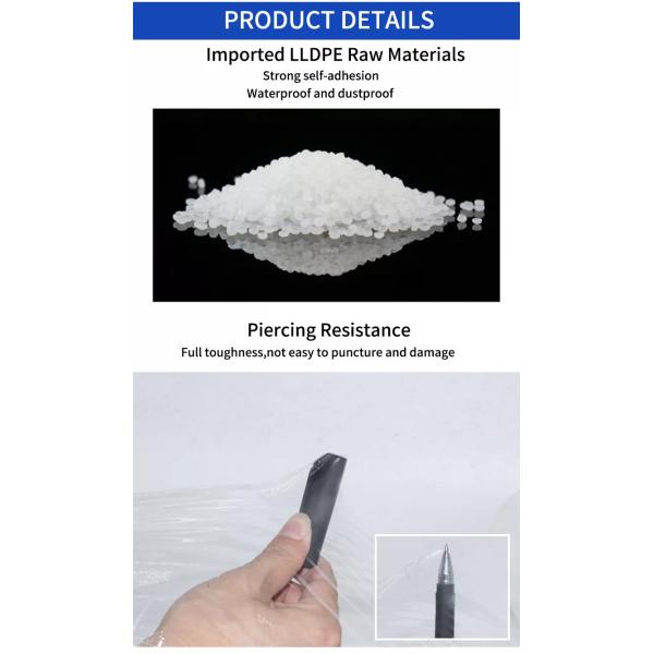 LLdpe Polypropylene Stretch Film Roll Shrink Wrap Plastic Rolls