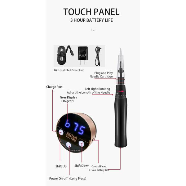 Professional Tattoo Machines Digital Semi Permanent Makeup Machine kit Digital Cosmetic Tattoo Gun