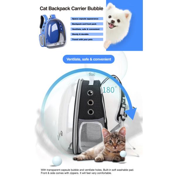 Customized Cat Capsule Backpack Portable Space Capsule Pet Carrier Breathable