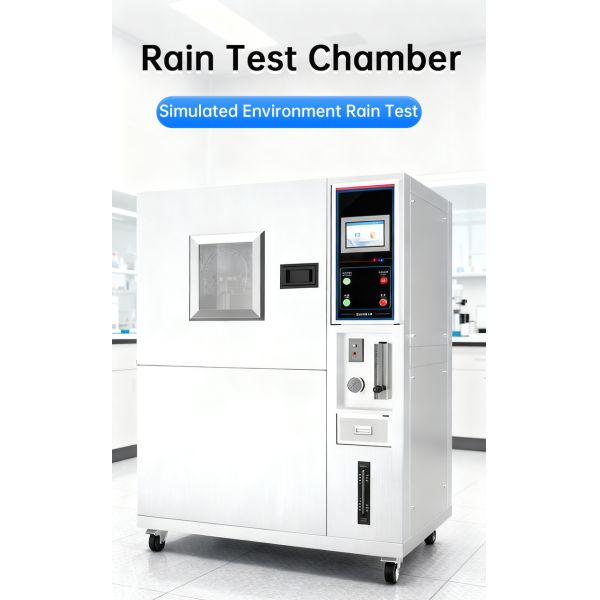 The custom-made IPX3.4 rain test chamber meets the waterproof testing requirements of multiple industries.