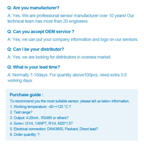 High Accuracy 0-10V Output Diffused Silicon Hydraulic Pressure Transducer Steam Oil Gas Water Pressure Sensor with 4-20ma