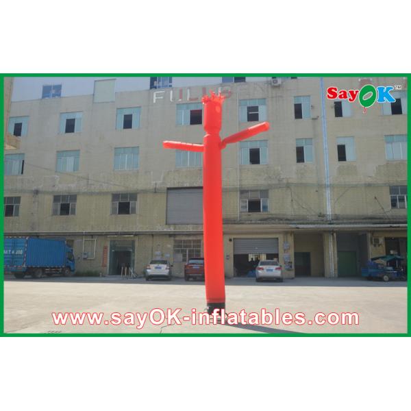 Inflatable Waving Man Orange 5m Inflatable Dancing Man / Dancing Balloon Man Customized