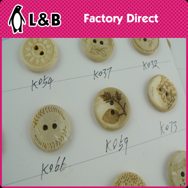 wood button