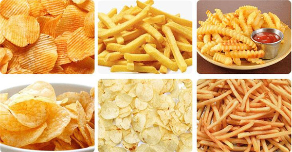 small potato chips processing line, potato chips making machine, potato cutter