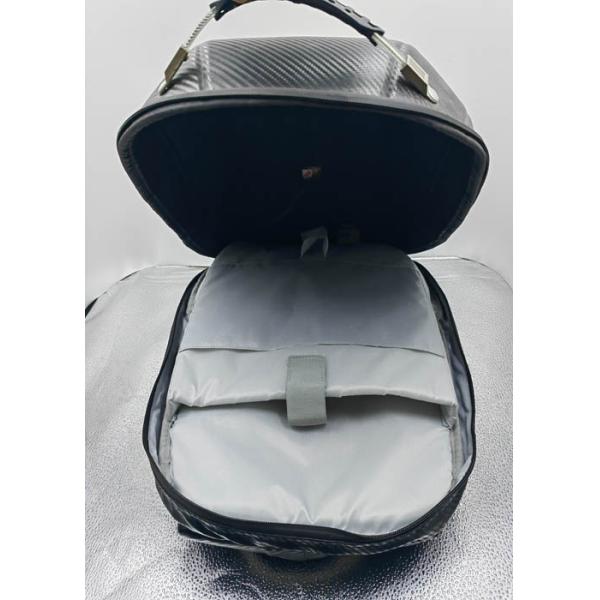 Waterproof Motorcycle Helmet Bag Backpack Rubber Logo With LED Display