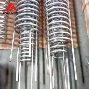 China Heat Exchanger Pure Titanium Tube Coil Seamless ASTM B338 on sale