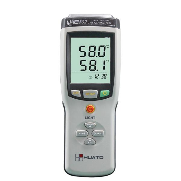 Handheld Thermocouple Thermometer With Double Measuring / Display Channels