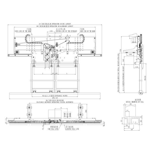 Passenger Elevator Cabin Vvvf Door Operator Car Top Installation