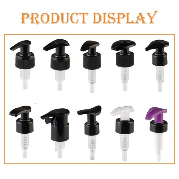 360° Rotating Head Leak-Proof Hygienic Plastic Lotion Pump Dispenser for Cosmetics