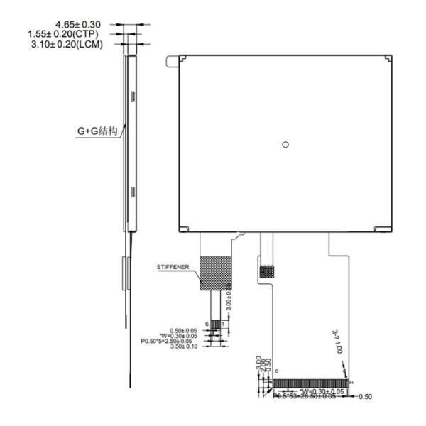 3.5" Capacitive Touchscreen TFT LCD Screen 320x240 Pixel RGB Interface
