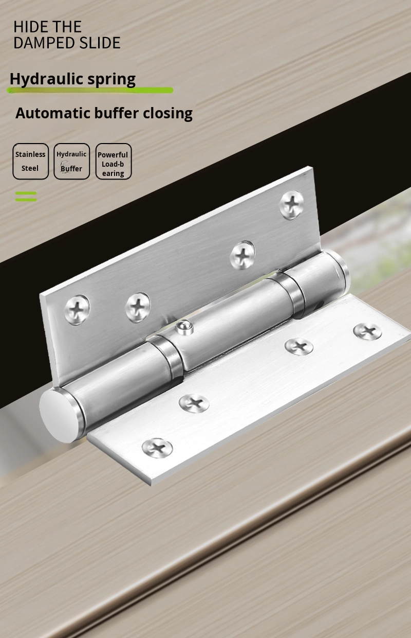 Modern Style 90 Degree Adjustable Automatic Positioning Flat Opening Invisible Door Damping Buffer Hinge 35mm Living Room