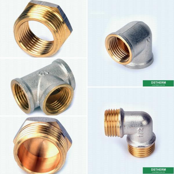 Double Female Threaded Coupling Plug Screw Fittings Compression Brass Fittings Pex Fittings For Pex Aluminum Pex Pipe
