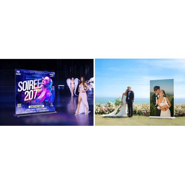 Double Sided Led Poster/Led Advertising Digital P2.5 Folding Foldable Led Screen Display