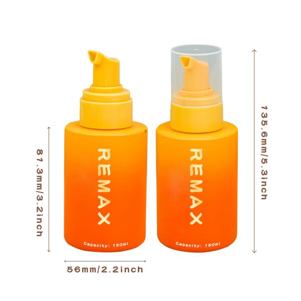 150ml Portable Two-tone Gradient Plastic Bottle PET Material Cylindrical Foam Dispensing Pump For Daily Care