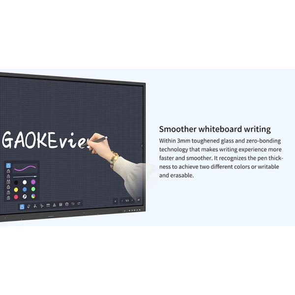 Interactive Flat Panel Dual System Whiteboard Interactive Whiteboard Display Electronic White Board Smart Board for Classroom