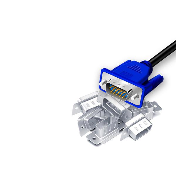 VGA Display PVC Jacket 1500mm Converter Adapter Cable