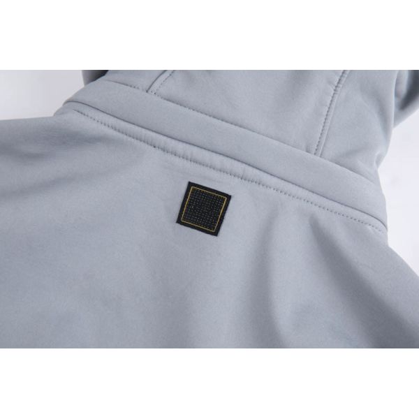 Colorblock softshell jacket side view