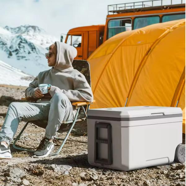 Passive Cooling Method Ice Cooler Box with Optional Temperature Display and Customized Colors for Outdoor Activities