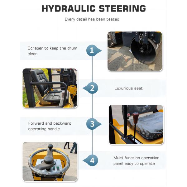 Double Drum Vibratory Road Roller for Construction Machinery Compactor