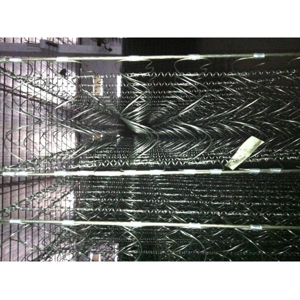 Continuous Durable Wire Mattress Spring Coil , Mattress Filler Spring Heat Treatment