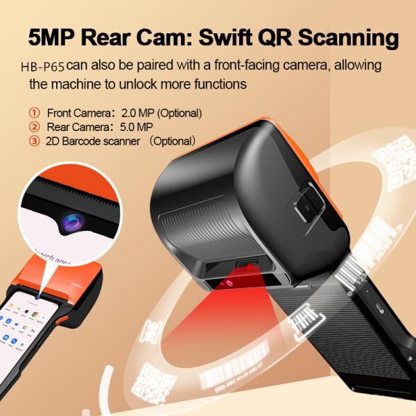 WiFi Hand Billing Machine Customized Mobile POS System For Restaurants