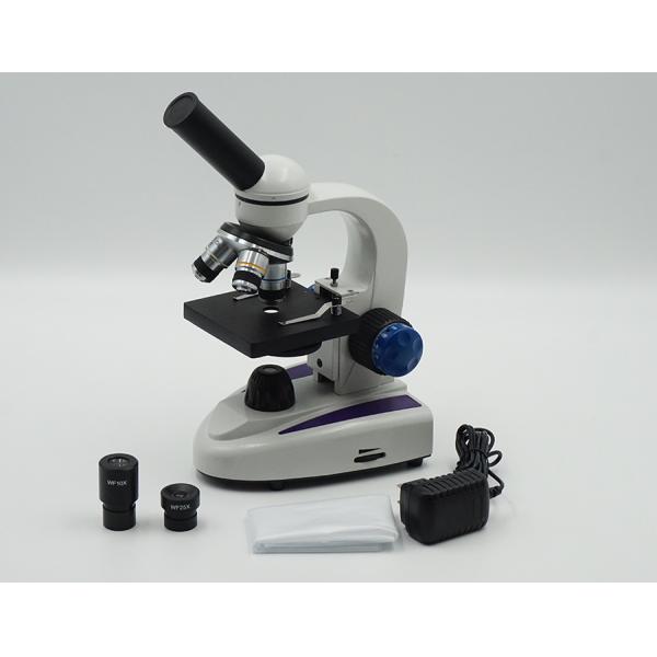 High Precision Monocular Compound Microscope Clip Stage WF10x Eyepiece A11.1141