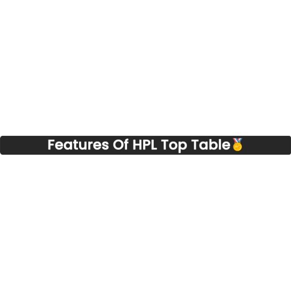 Customizable HPL Table Top Red Workbench HPL Top Glossy Surface