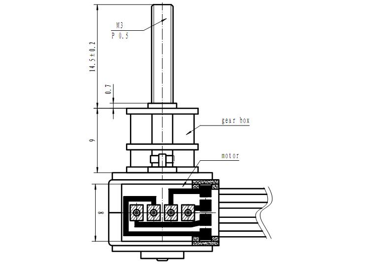 2 Phase Micro Gear Stepper Motor High Torque 5V Mini Gearbox Step Motor