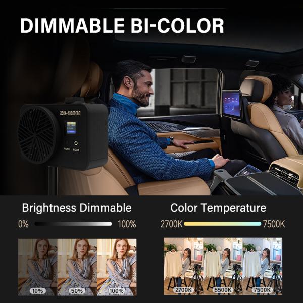 Wireless Control 0.4kg Cob Led Video Light 100watt Vlogging Kit Usb Charging Photography Lighting